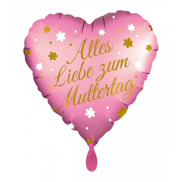 Folienballon Herz Alles Liebe zum Muttertag
